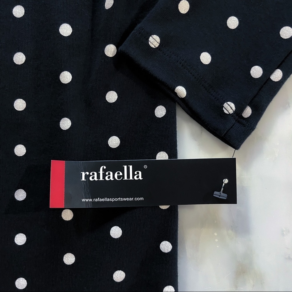 Black and White Polka Dot Boat Neck Shirt - Picture 15 of 16